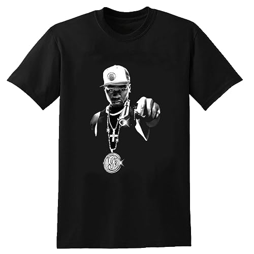 50 Cent Rap Hip Hop G Unit - Camiseta unisex para hombre, color negro, Negro, M