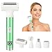 Beanify Electric Shaver for Women Men,Wet & Dry Cordless Electric Razor with 4 Accessories,Rechargeable Beauty Lady Led Display Facial Hair Remover,Smooth & Silky Bikini Trimmer for Body (Cyan)