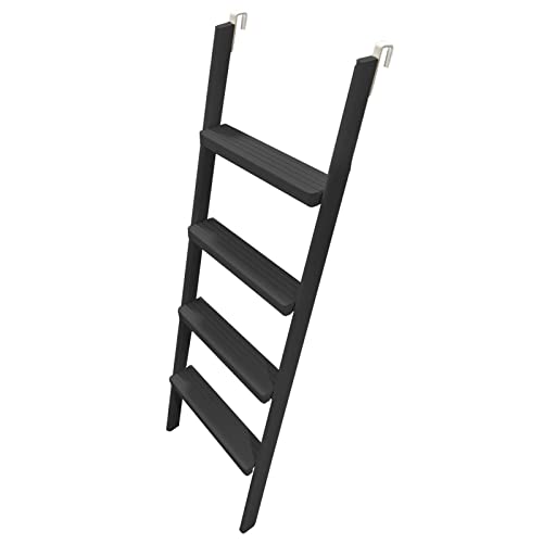 Escalera para litera lateral ajustable con ganchos y pedal ancho de 8 cm 8