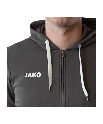 JAKO Herren Kapuzenjacke Base, Anthrazit, XXL – Ansicht 2