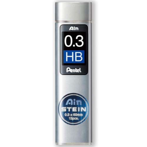Pentel Ain Stein Mechanical Refill Leads - for Automatic/Mechanical Pencils - in Pentel Pillow Packaging (0.3mm HB, Pack of 6) - Image 2