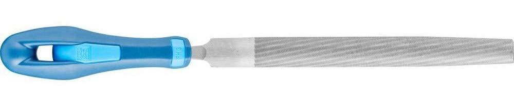 Pferd 8" Half-Round Hand File with Handle, American Pattern, Double Cut, Medium, 3/4" Width, 7/32" Thickness - Part 11024P