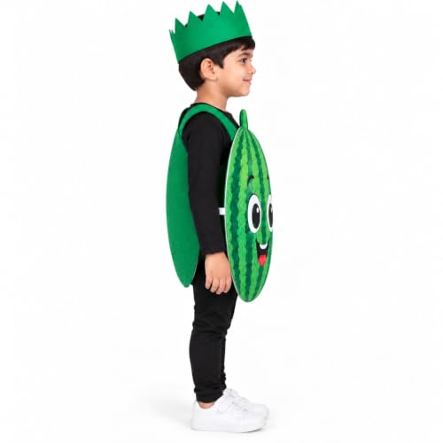 Image of Raj Costume Kids Fruit & Vegetable Fancy Dress Costume | Soft Felt Fruit and Vegetable Cutout Costume for Boys & Girls | School Annual Function