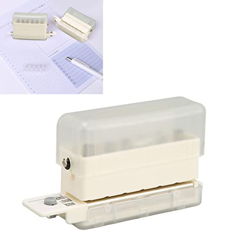 Perfurador de Papel de 6 Furos, Perfurador de Papel ABS Material Conveniente Prático Profundidade de