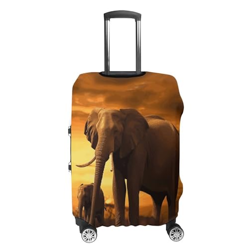 Elephant Luggage Covers Tsa Approved Suitcase Cover Elastic Washable Luggage Sleeve Carry on Cover Protector Anti-Scratch Suitcase Protector Fits 19-30 Inch Case(XL)4