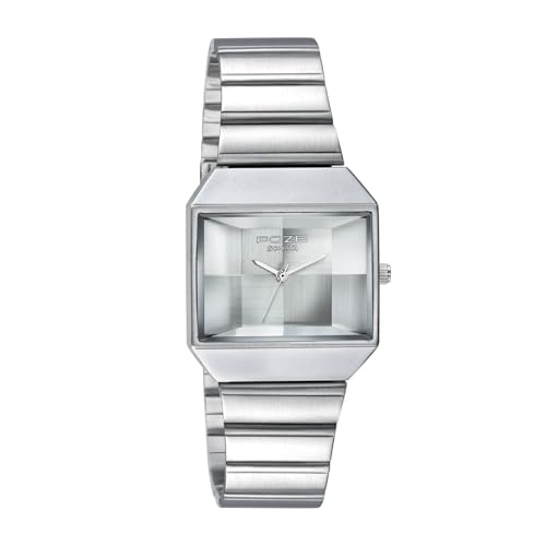 Image of Sonata Poze 8 Quartz Analog with Silver Dial Silver Stainless Steel Strap Watch for Unisex - SP80160SM01W