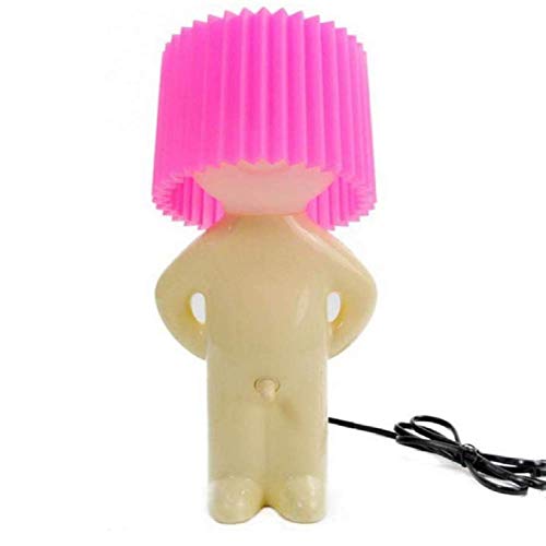 Young21 Lampe Veilleuse Naughty Boy Protection des Petit Homme Timide Lampe Créative Chambre Lampe De Table pour La Décoration De La Maison Couple Joli Cadeau Fête-Rouge