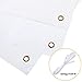 Zonon Large Blank Banners And Signs Polyester Oxford Cloth Sublimation Banner To Decorate With Hanging Rope For Indoor Wall Outdoor Easy Hang Diy Signs For Business Office(White,2 x 4 Feet)