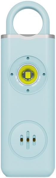 Alarma de seguridad personal recargable, llavero de 130 dB con luz intermitente SOS, peso ligero de 0.99 oz, más de 500 días de espera, alerta