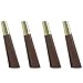 Furniture support foot Akcesoria do sofy z litego drewna orzech włoski kolor zwężający się skośnie meble drewniane szafa, nogi sofy, nogi z podstawą w kolorze złotym, mosiądzu (opakowanie 4 szt.)