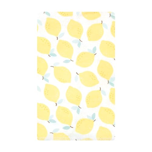 Image of Hudson Baby Unisex Baby Cotton Poly Flannel Burp Cloths, Lemon Daisy 10 Pack, One Size