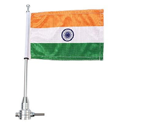 Speedwav Universal Motorcycle Flag pole Luggage Rack Mount For Motorbike Scooty_Windshield221