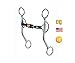 Reinsman 776 All Around Curb Bit for Horse - 3-Piece Sweet Iron Snaffle with Copper Roller - Stage C, 7” Cheeks, 5” Mouth7/16” 3-Piece Snaffle w Roller
