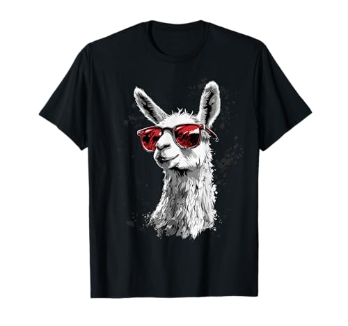 Divertida llama alpaca Camiseta