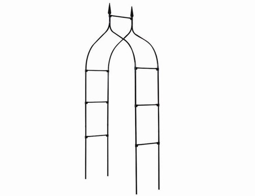 Gardman 2.95 x 1.4M Deluxe Gothic Garden Arch - Black