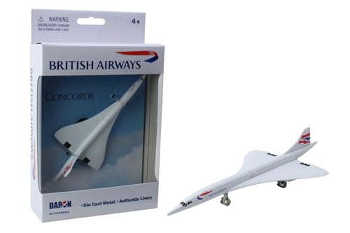 Daron British Airways Concorde Single Plane Toy , White Small