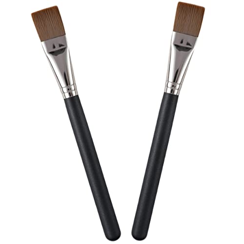 PATKAW 2 Piezas cepillo de máscara cepillo de base pinceles maquillaje pinceis maquilhagem Cuidado cutáneo bigudí facial máscara decorativa cepillo de máscara de barro fibra artificial