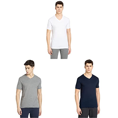 Image of Jockey Men's Solid Regular Fit T-Shirt (2726-0105-BLACK XX-Large)