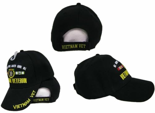 Trade Winds New! All GAVE Some, 58479 GAVE All Vietnam Veteran Ball Cap HAT Black