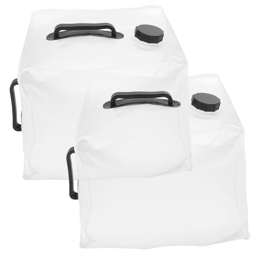 TOYANDONA 2Pcs Collapsible Water Container Portable Water Jug for Camping Hiking Outdoor Activities