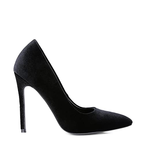 Janessa Velvet Stiletto Heel Pumps