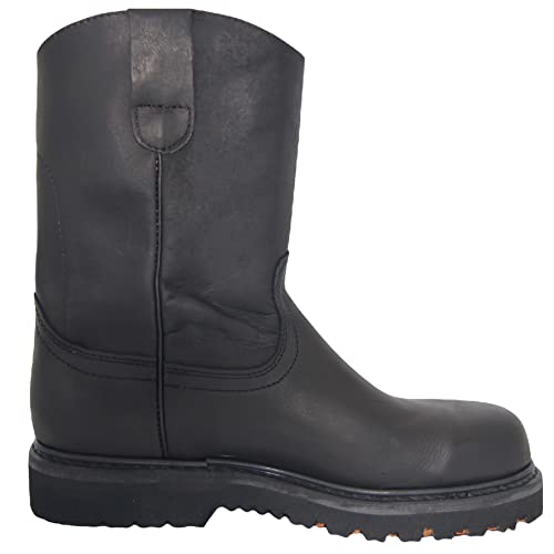 The Western Shops Men's 9" Pull-On Steel Toe Leather Work Boot3