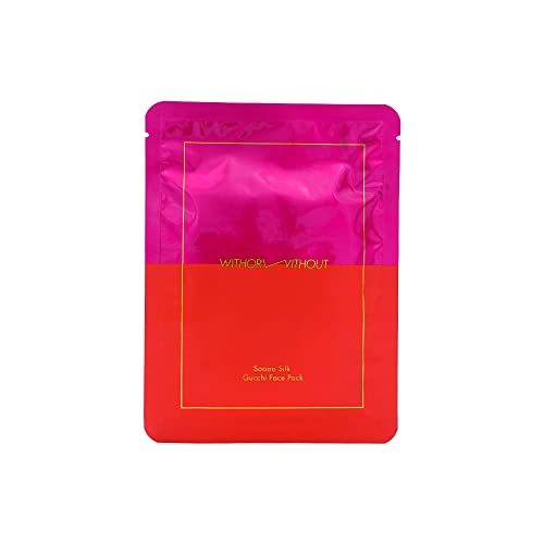 シルクフェイスパック Soooo Silk Gucchi Face Pack 絹 フェイスマスク フェイスシート パック シートマスク オーガニック スキンケア 無添加 オーガニック セリシン 乾燥 潤い 艶肌 美肌 乾燥肌 敏感肌 毛穴 天然素材 (1枚