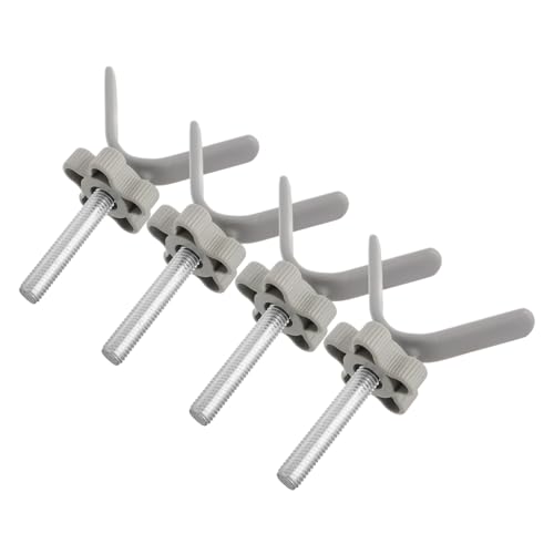 MERRYHAPY 4 Piezas De Herrajes Universales para Puertas De Escalera Y Pernos A Presión, Accesorios Resistentes para Seguridad De Bebés Y Mascotas, Varillas De Husillo Y Pernos De