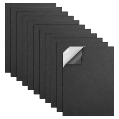 MEARCOOH Self Adhesive Foam Sheets, Black 9x12 Inch 2mm Sticky Eva Foam Paper for Crafts Cardmaking...