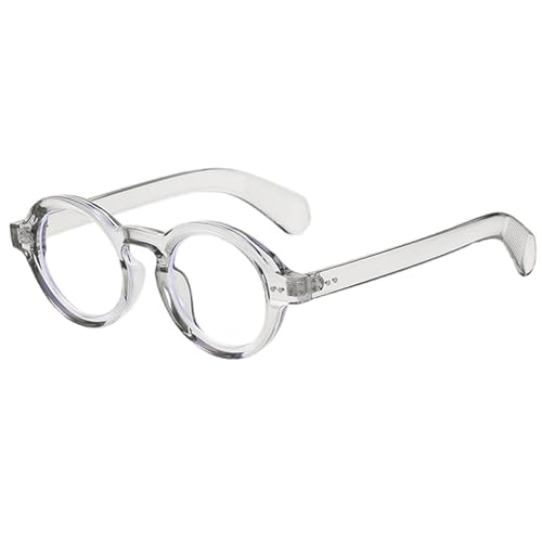 Image of Round Black Glasses for Men Women Thick Circle Blue Light Glasses Hippie Costume Eyewear