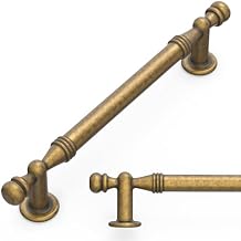 Amerdeco 10 Pack Antique Brass Cabinet Pulls 5 Inch128mm Hole Center Drawer Pulls Cabinet Hardware Kitchen Cabinet Handles for Bathroom ZH0083