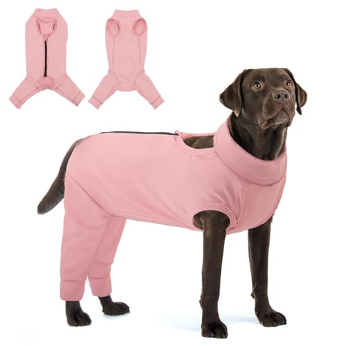 Image of KOESON Dog Recovery Suit Hind Leg, Recovery Sleeve for Female Male Dogs, Doggie Leg Sleeve to Stop Licking, Pet Rear Leg Wound Cover, Dog Spay Onesie for Wound Heal Care