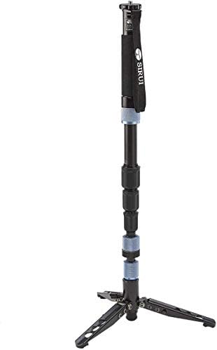 SIRUI P-204SR Professional Camera Monopod, 63" Aluminum Mononpod with Removable Feet, 360° Panning Base, 17.6lb Loading Capacity