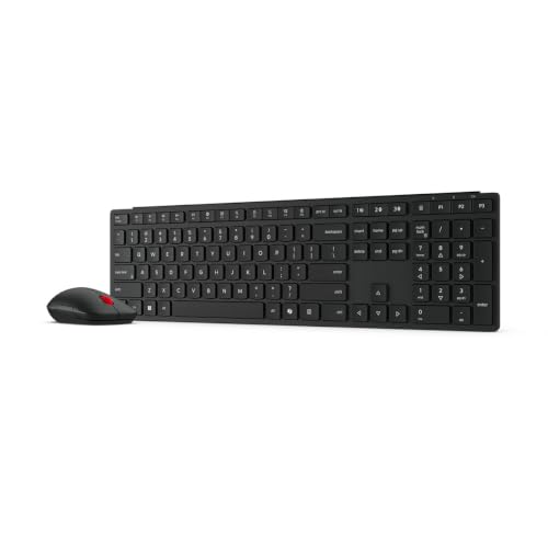 Image of Lenovo Wireless Multi-Mode Pro Combo Keyboard and Mouse 6000 US English
