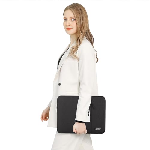 undefined MOSISO Laptop Case 16 inch, 15-15.6 inch Laptop Sleeve Compatible with MacBook Pro 16 M4 M3 M2 M1, HP Acer Dell Lenovo ASUS Notebook, Polyester Vertical Computer Sleeve Bag with Pocket, Black の商品画像 5