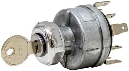 Tectran 19-1070 Ignition/Starter Switch (, Position 4, Base Style 3, Mounting Style 1, Starter Lockout N)