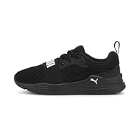 PUMA Unisex Kinder Wired Run Ps Sneaker, Puma Black Puma White, 33 EU