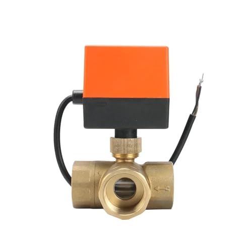 Válvula de latón eléctrica DN25 de alta resistencia con actuador de 24V L 5