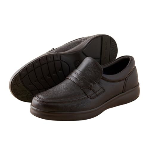 AKIO GOLF 5011 4E DR(Dブラウン) 柔らかい鹿革使用 26.5cm オーソライト エクストラライトラバー付きEVA[F15902-6]