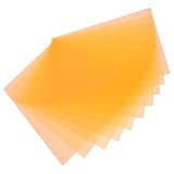 STOBAZA 10 Pezzi Filtro Luce Trasparente Arancia in Pvc Leggero e Multifunzionale per Uffici e Presentazioni