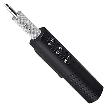 CTRONICS Bluetooth 5.0 Receiver for Car, Noise Cancelling Bluetooth AUX Adapter, Bluetooth Music Receiver for Home/Car Stereo, Wired Headphones, Hands-Free Calls for All Smartphone, Tablets