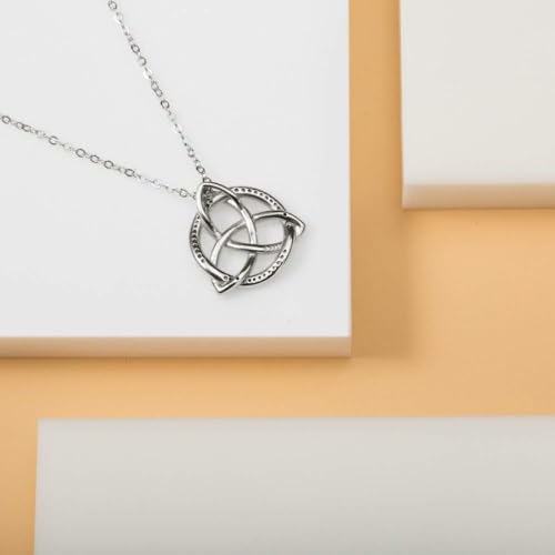 Collier nœud trinité en argent sterling 925, un bijou d'exception - 3