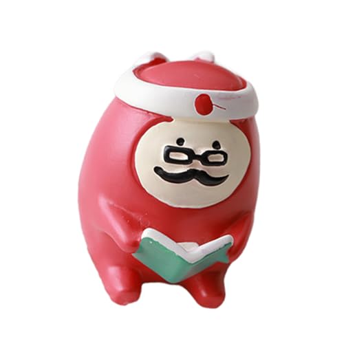 Qcbuegof Resina di Natale Figura Pupazzo di Neve Santa Statua Ornamento Per Soggiorno Tavolo Decorazione Resina Artigianato Bambini Presentazione Fatto A Mano Di Neve Figurine