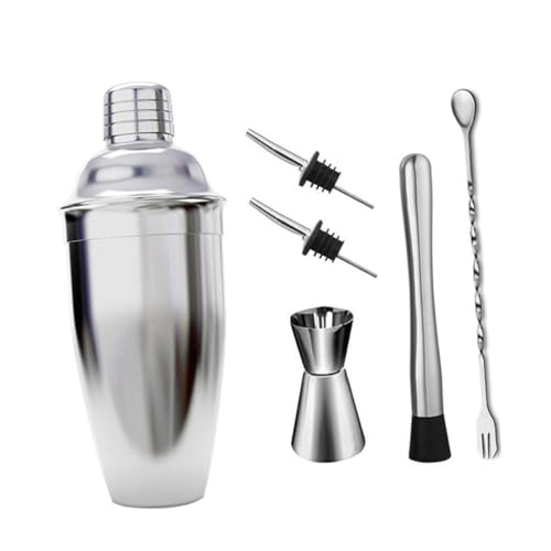 Ciieeo 6Piezas Coctelera Inoxidable de Herramientas de Bar Preparar Cócteles Servicio de Bebidas