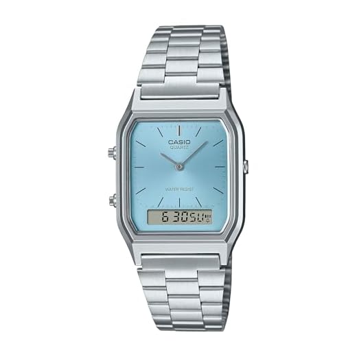 CASIO Reloj Analógico para Mujeres de Cuarzo con Correa en Acero Inoxidable AQ-230A-2A1MQYES