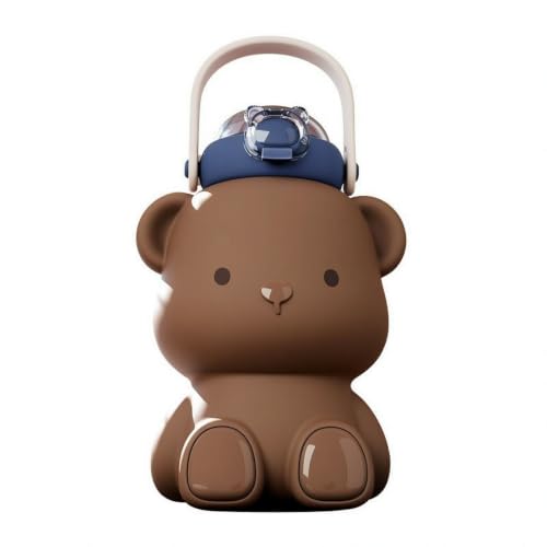 Zanthicia Teddy Bear Water Bottle Funny Kawaii Water Bottle,Coffee
