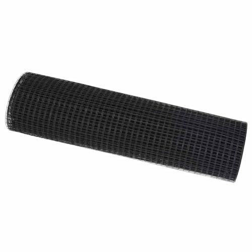 Homgoday Geschwei?TER Maschendrahtzaun Grau 0,6x25 m Stahl Zaun Baustoffe Model42005207