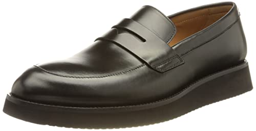 BOSS Damian_Loaf_lt, Mocassino Uomo, Nero1, 41 EU