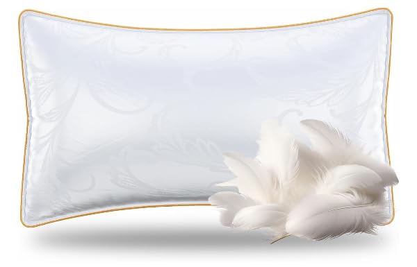 Premium White Goose Feather and Down Pillow Set HO65260