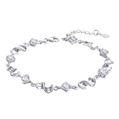 Bracelet cristal violet haricots rouges super flash 17.5cm